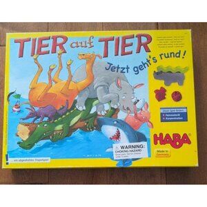 New Tier Auf Tier Jetzt Geht's Rund Stacking Animal Upon Animal Board Game